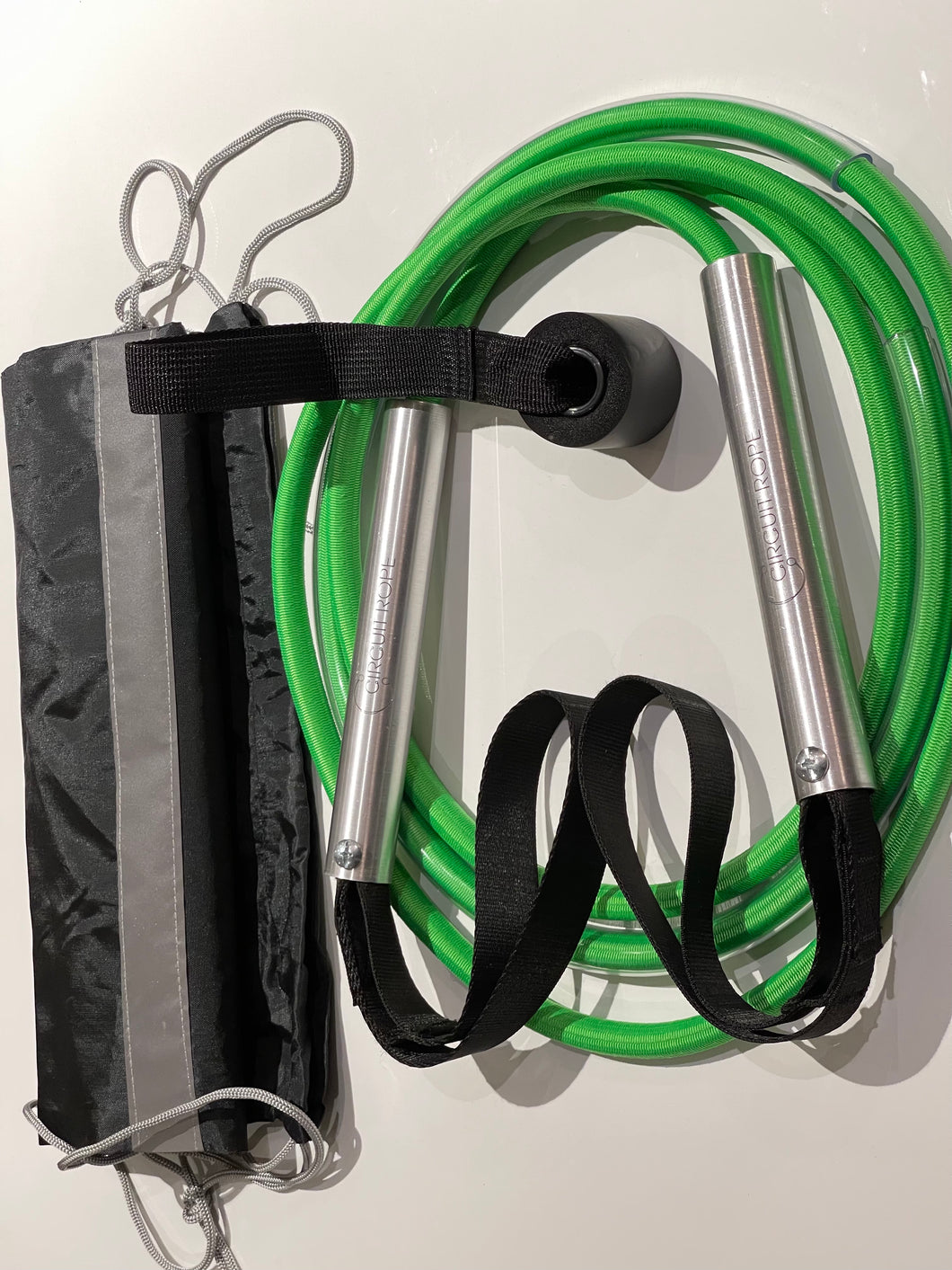 Circuit Rope (green, silver, black)